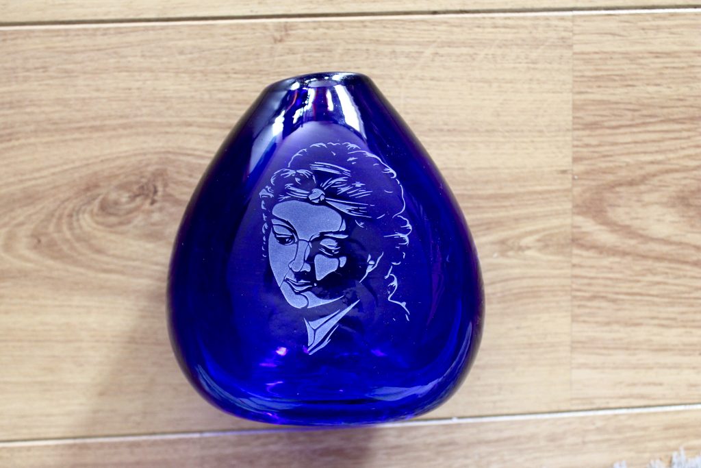 Vase en verre soufflé Silex Tattoo