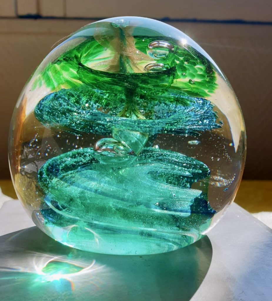 Presse-papiers en verre à chaud souffleuse de verre souffleur de verre